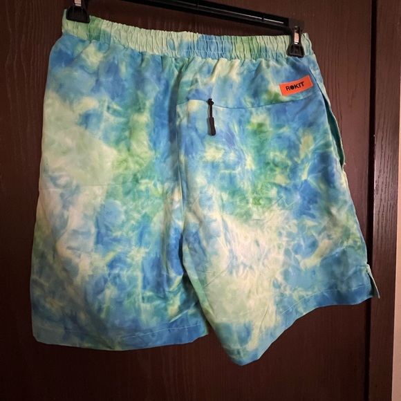 Rokit Tie Dye Polyester Shorts - Picture 2 of 3